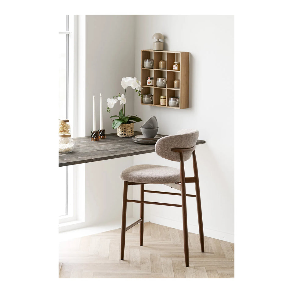 chaise de bar rosi noyer