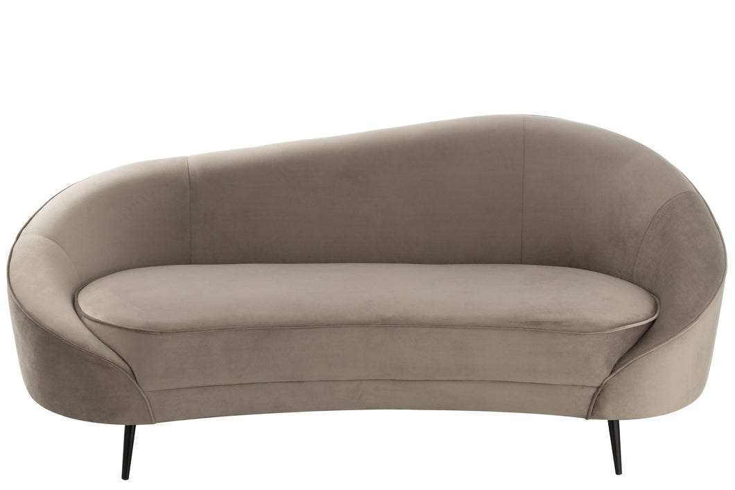 Sofa banquette velours