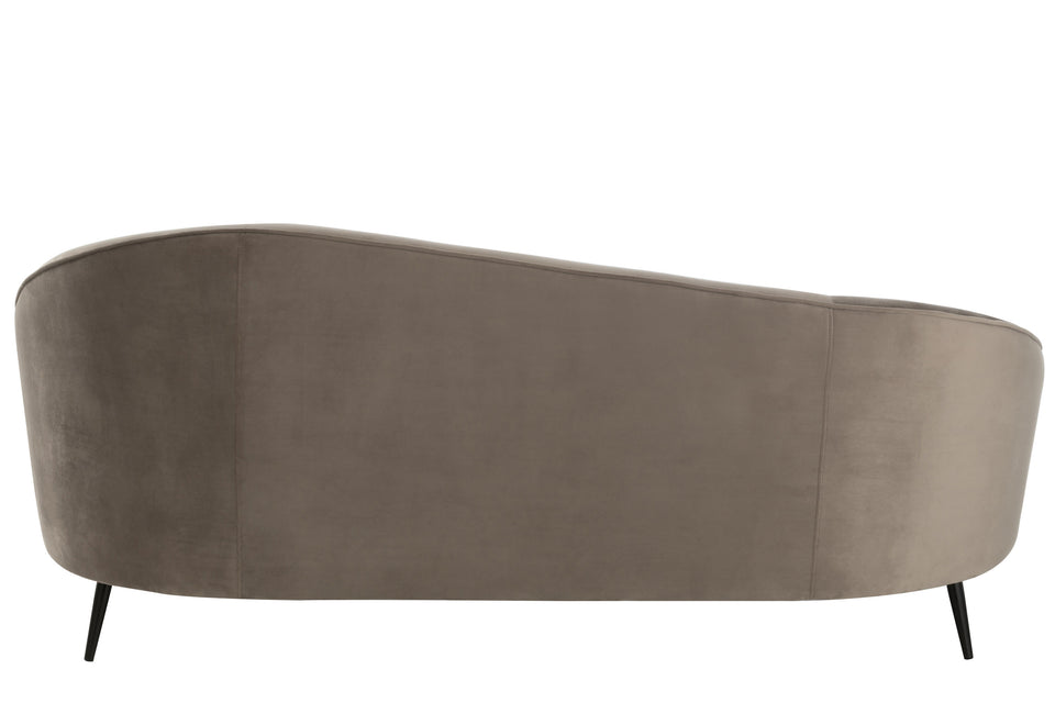 Sofa banquette velours