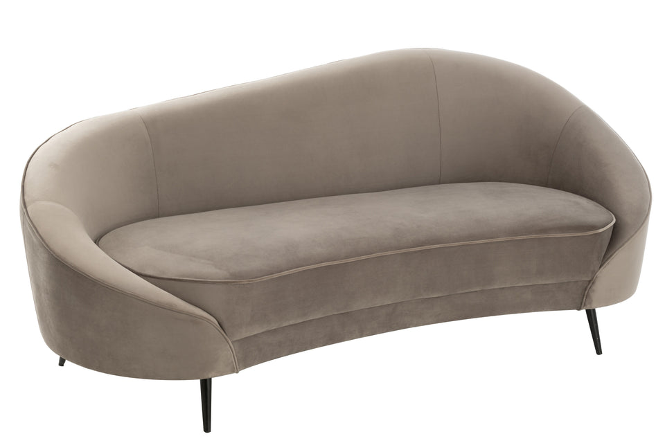 Sofa banquette velours