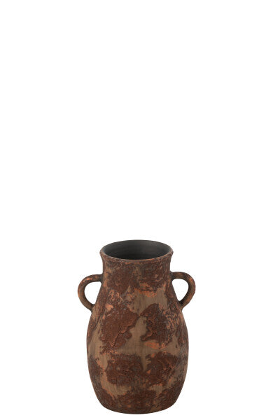 Vase amphore marron