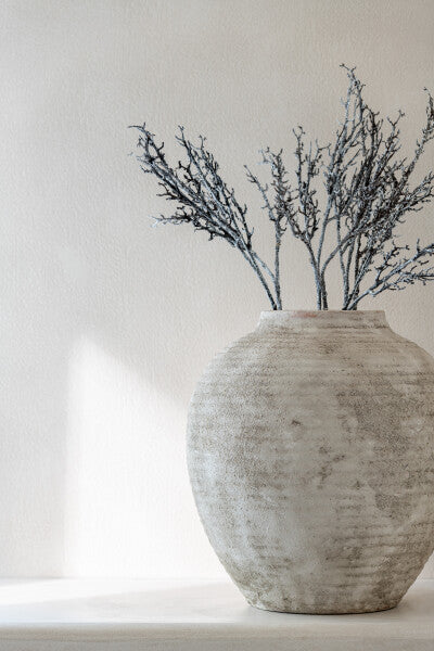 Vase jarre Terra greige