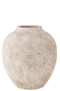 Vase jarre Terra greige