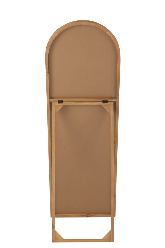 miroir arrondi en bois
