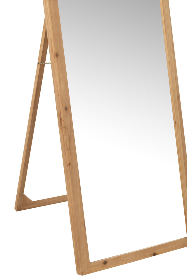 miroir arrondi en bois