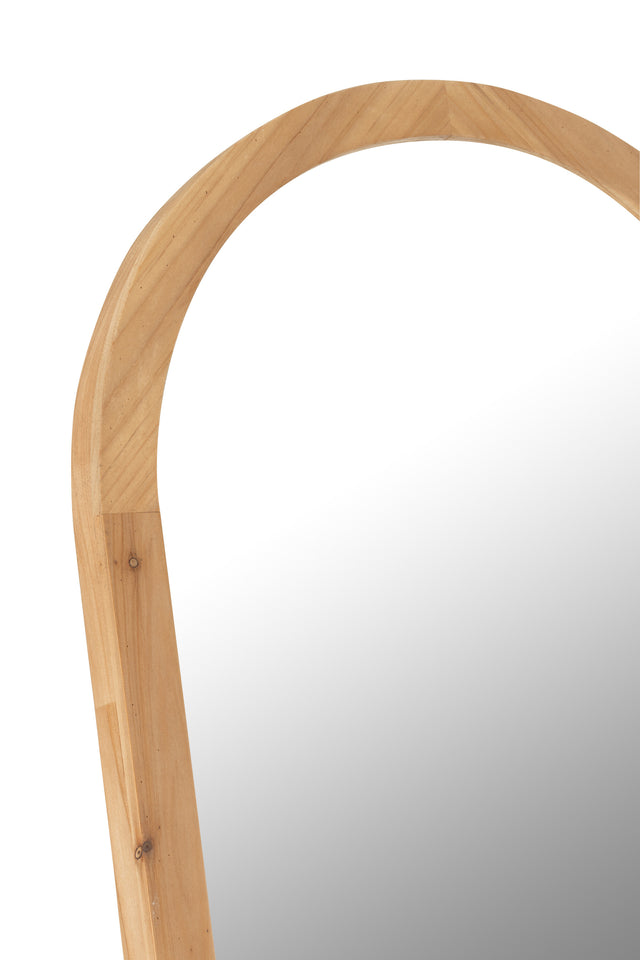miroir arrondi en bois