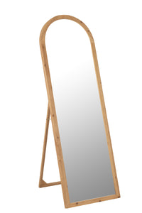miroir arrondi en bois