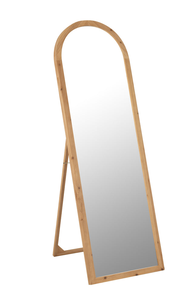 miroir arrondi en bois