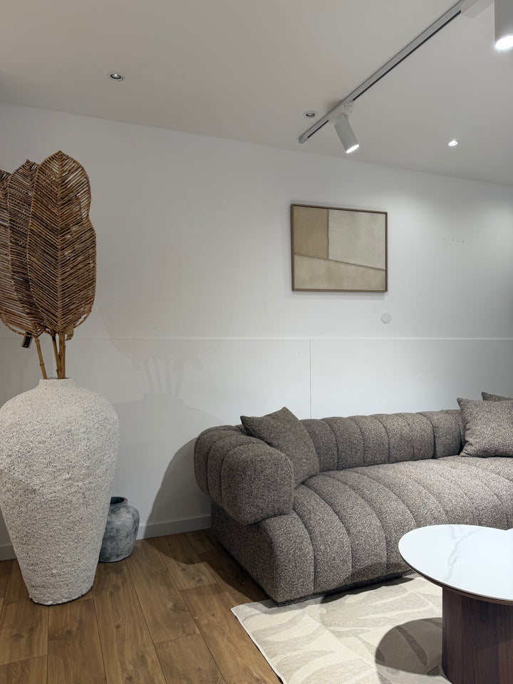 Tableau relief beige