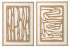 Tableau ligné blanc naturel