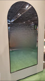 Miroir arrondi 180cm doré
