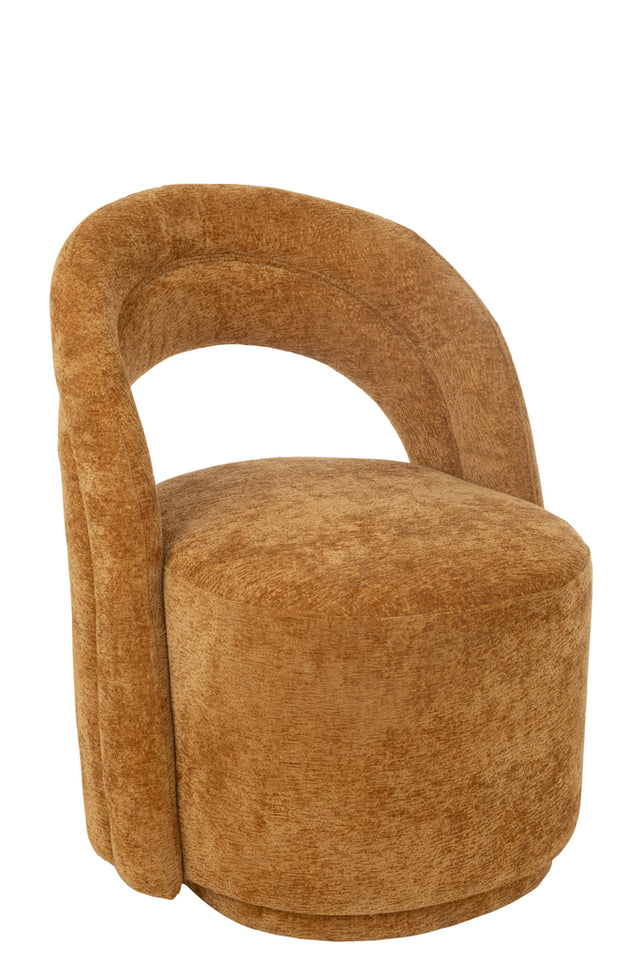 Chaise fauteuil Naya moutarde