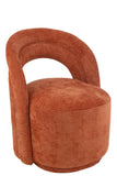 Chaise/ fauteuil Naya orange rouille