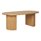 Table basse bois ovale Boavista