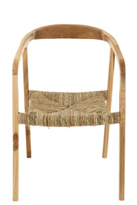 Chaise en teck brun Ana