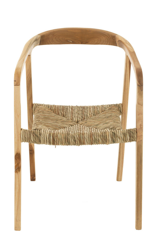 Chaise en teck brun Ana
