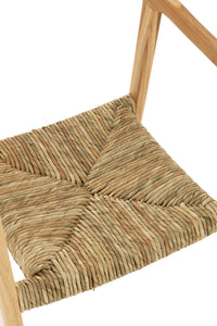 Chaise en teck brun Ana