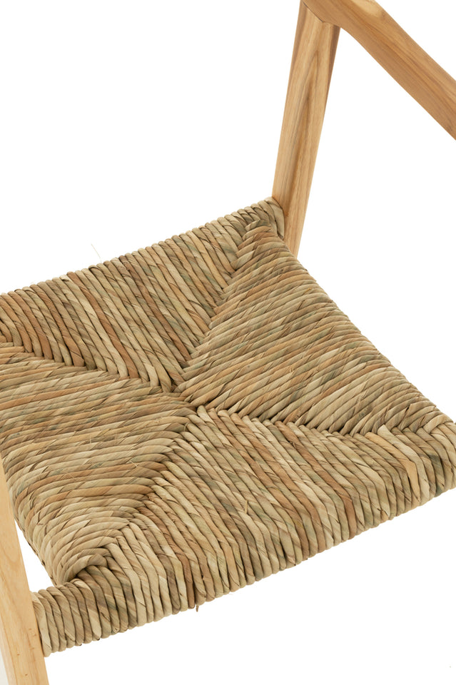 Chaise en teck brun Ana