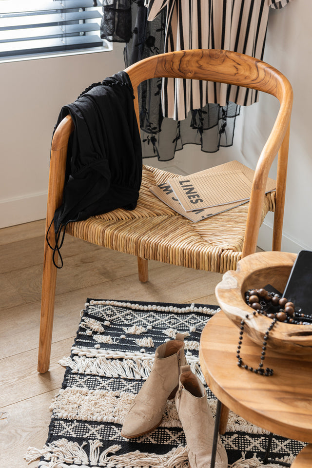 Chaise en teck brun Ana