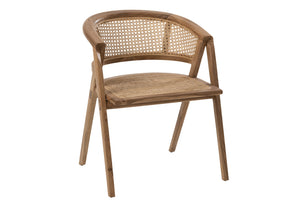Chaise Ani en bois de teck marron