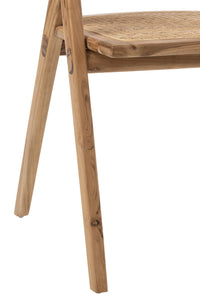 Chaise Ani en bois de teck marron