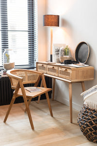Chaise Ani en bois de teck marron