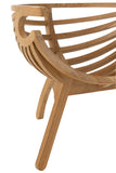 Chaise/ fauteuil Crabe en bois de teck naturel