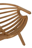 Chaise/ fauteuil Crabe en bois de teck naturel