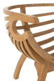 Chaise/ fauteuil Crabe en bois de teck naturel