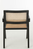 Chaise en bois et cannage