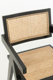 Chaise en bois et cannage