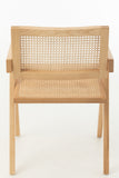 Chaise en bois et cannage / rotin naturel