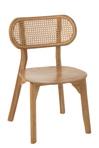 Chaise en bois de teck naturel