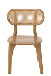 Chaise en bois de teck naturel