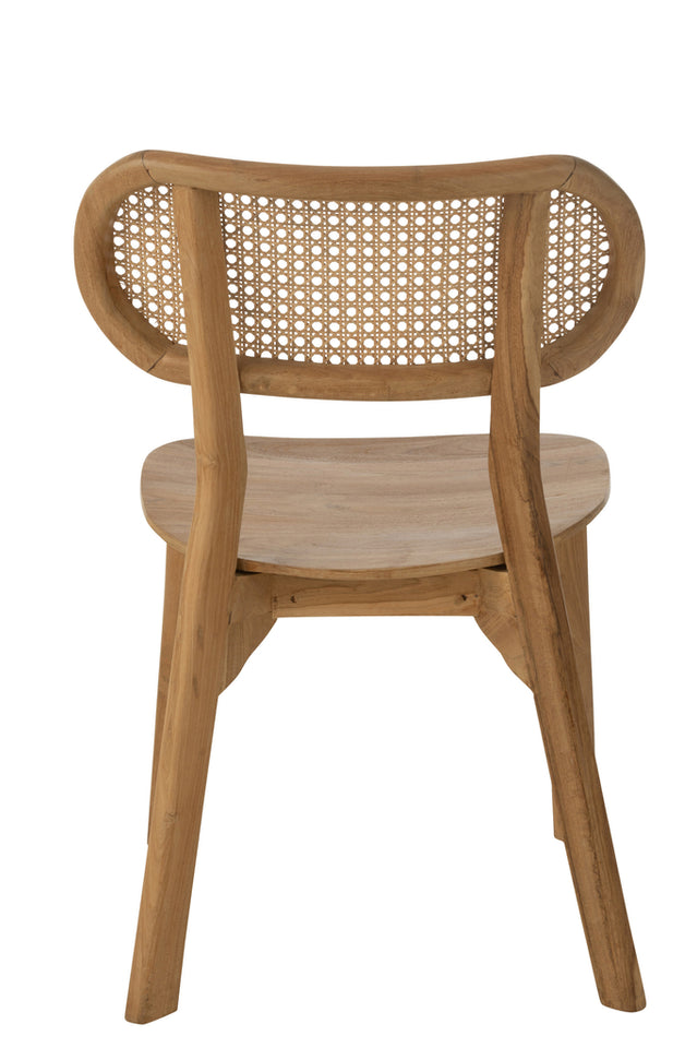 Chaise en bois de teck naturel