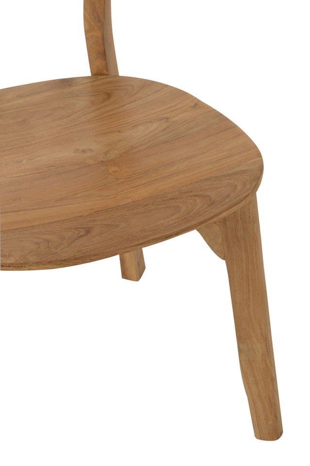 Chaise en bois de teck naturel