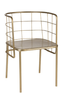 Chaise design doré