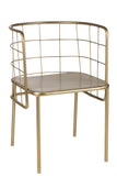 Chaise design doré