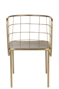 Chaise design doré