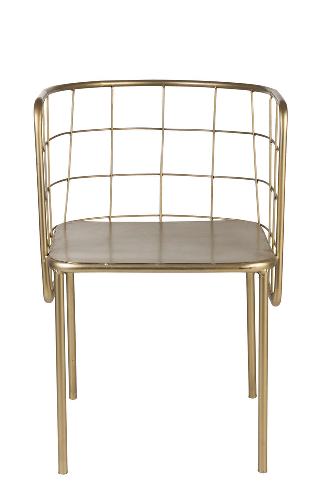 Chaise design doré