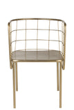 Chaise design doré