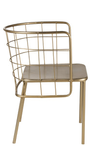 Chaise design doré