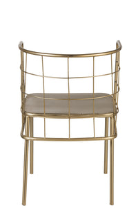 Chaise design doré