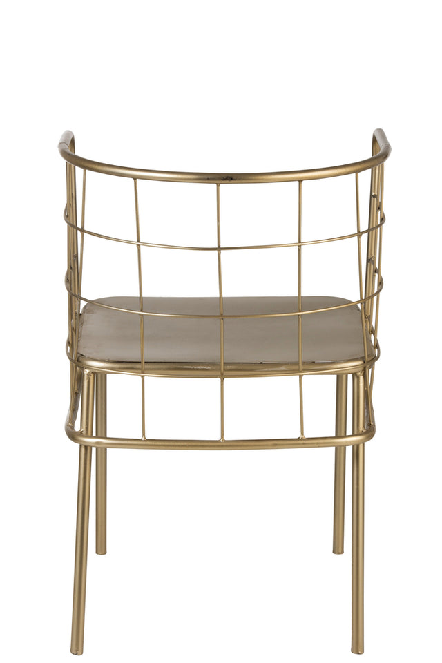 Chaise design doré