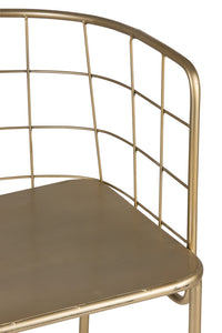 Chaise design doré