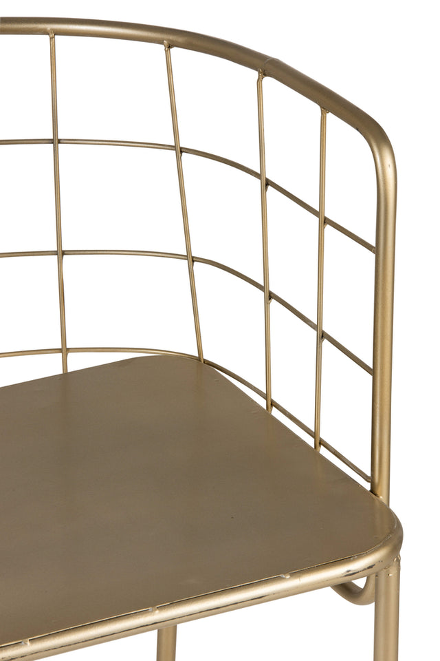 Chaise design doré