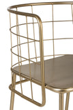 Chaise design doré