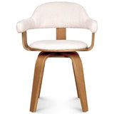 chaise bois pivotante