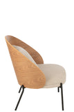 Chaise/fauteuil lounge beige