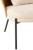 Chaise/fauteuil lounge beige